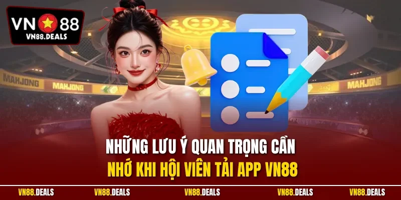 Những lưu ý quan trọng cần nhớ khi hội viên tải app VN88